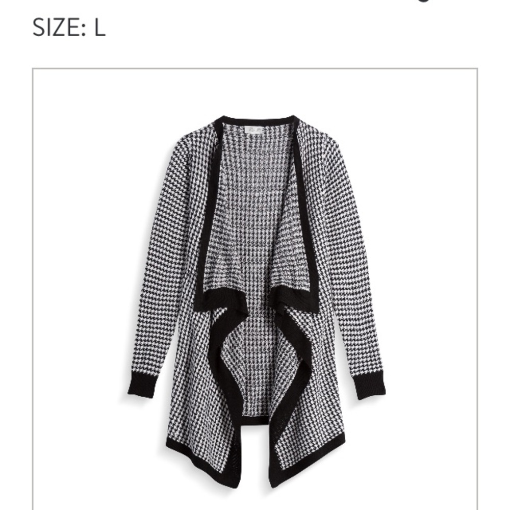 Open cascading cardigan